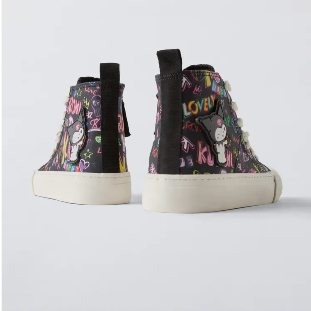 Kuromi Zara Black and White Sneakers with Classic Silhouette